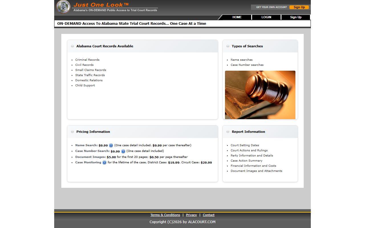 Bullock County arrest records and court charge lookup Alacourt portal