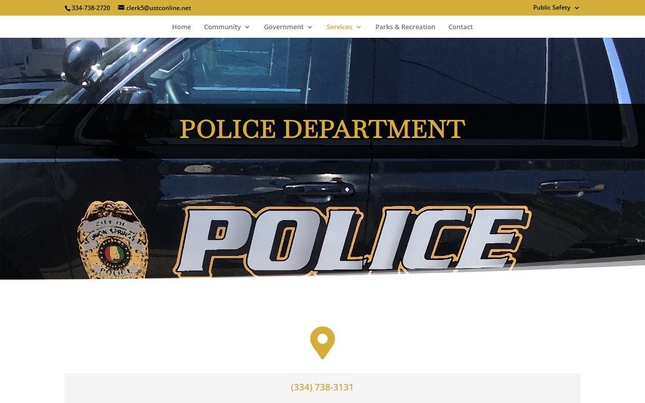 Union Springs Police Department holding facility and Bullock County arrest records